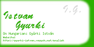 istvan gyurki business card