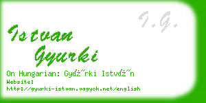 istvan gyurki business card